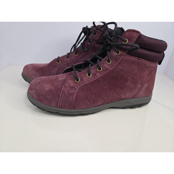 Duluth Trading Co Women Boot 8.5 Purple Suede Steel Creek Ankle Hiking Outdoorsy - Picture 6 of 11